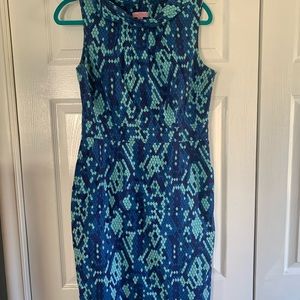 LILLY PULIZER Cowl Neck Shift Dress sz 10